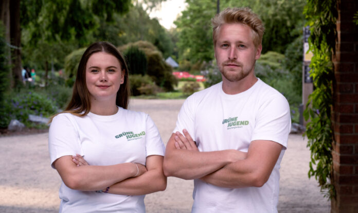 Doppelspitze der Mönchengladbacher Grünen Jugend